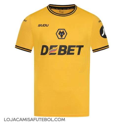 Camisa de Futebol Wolves Equipamento Principal 2024-25 Manga Curta